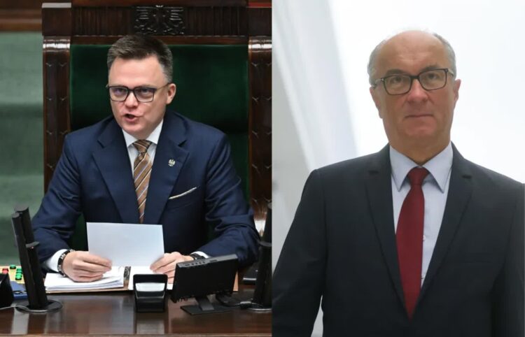 Szymon Hołownia; Włodzimierz Czarzasty. Fot. PAP/Radek Pietruszka/Leszek Szymański