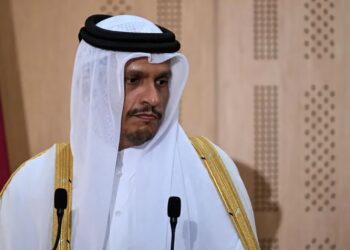 Premier Kataru Mohammed bin Abdulrahman as-Sani Fot. PAP/EPA/MOHAMED HOSSAM