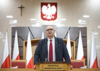 Prezes Trybunału Konstytucyjnego Bogdan Święczkowski. Fot. PAP/ Marcin Obara