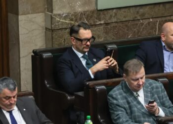 Wniosek ws. ukarania Mejzy przekazany do marszałka Sejmu. Nowe informacje policji 14 Poseł PiS Łukasz Mejza, fot. PAP/Leszek Szymański