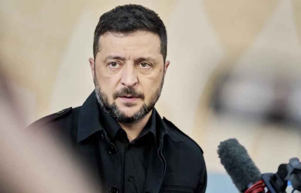 Prezydent Ukrainy Wołodymyr Zełenski. Fot. PAP/EPA/THOMAS TRAASDAHL