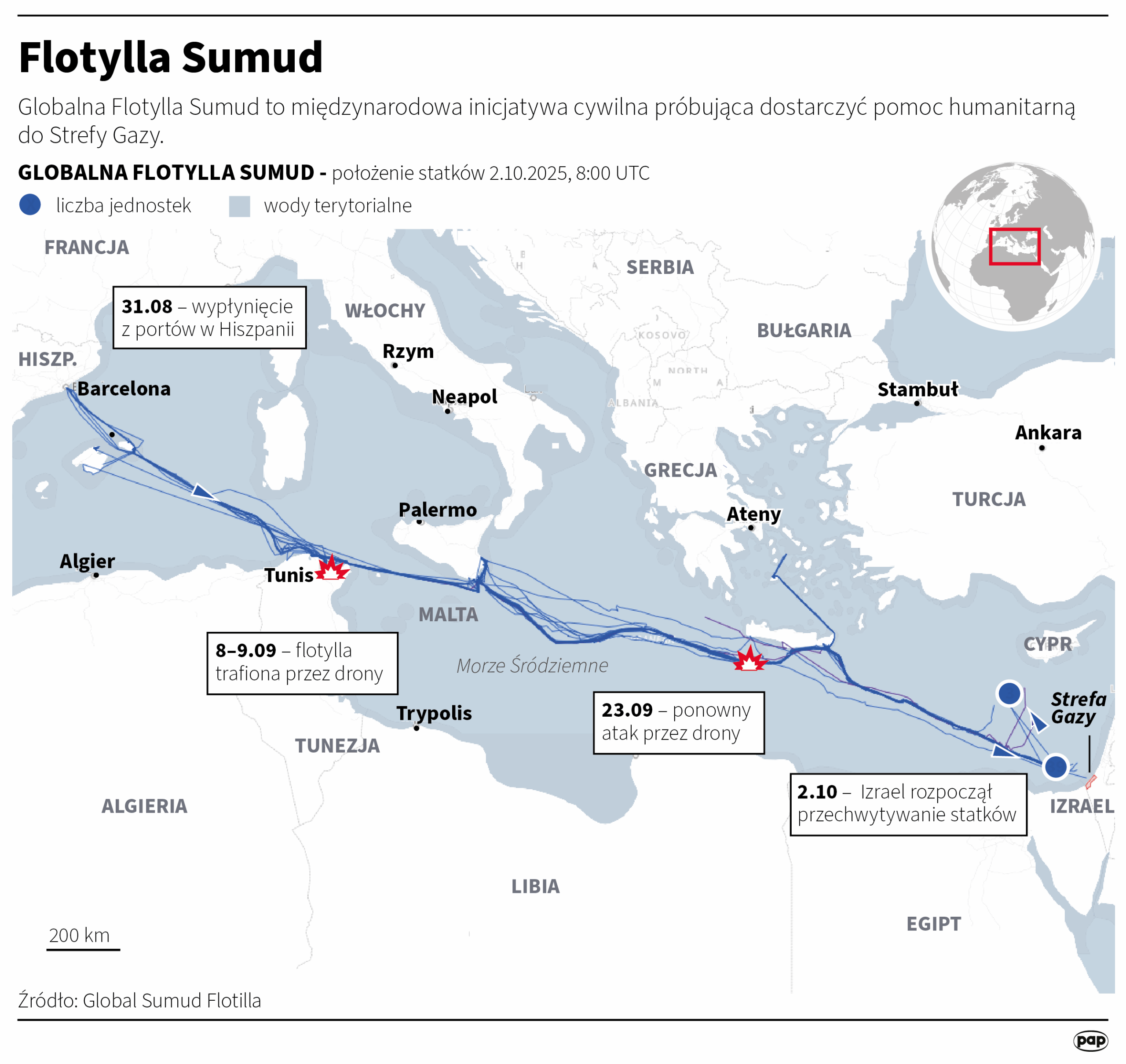 Flotylla z Polakami na pokładzie zatrzymana. Szef MSZ zabrał głos [AKTUALIZACJA] Radio Zachód - Lubuskie