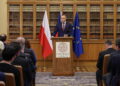 Karol Nawrocki w Pradze (PAP/Albert Zawada)