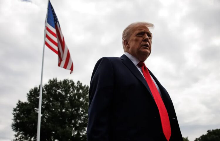 Prezydent USA Donald Trump. Fot. PAP/EPA/ SAMUEL CORUM / POOL