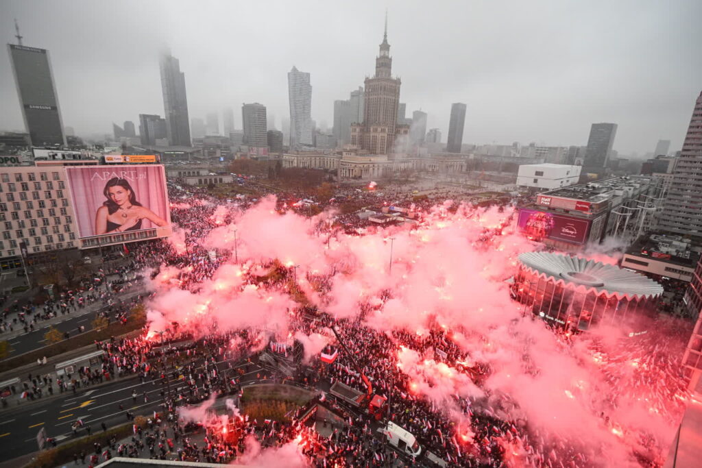 Marsz Niepodległości 2025, Warszawa (PAP/Marcin Obara)