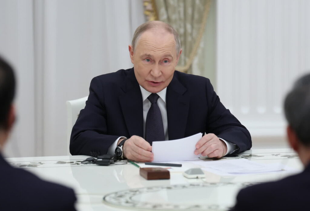 Kreml o dywersji w Polsce 2 Władimir Putin, rosyjski dyktator (PAP/EPA/RAMIL SITDIKOV/REUTERS / POOL)