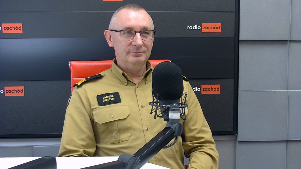 Janusz Drozda w studiu Radia Zachód