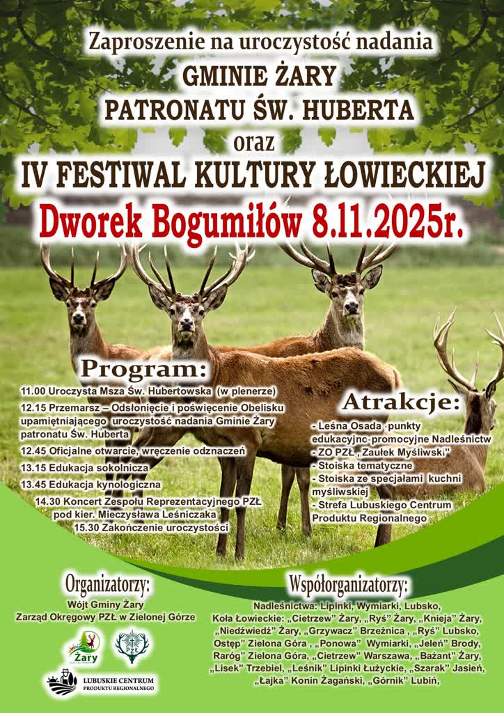 Święty Hubert patronem gminy Żary