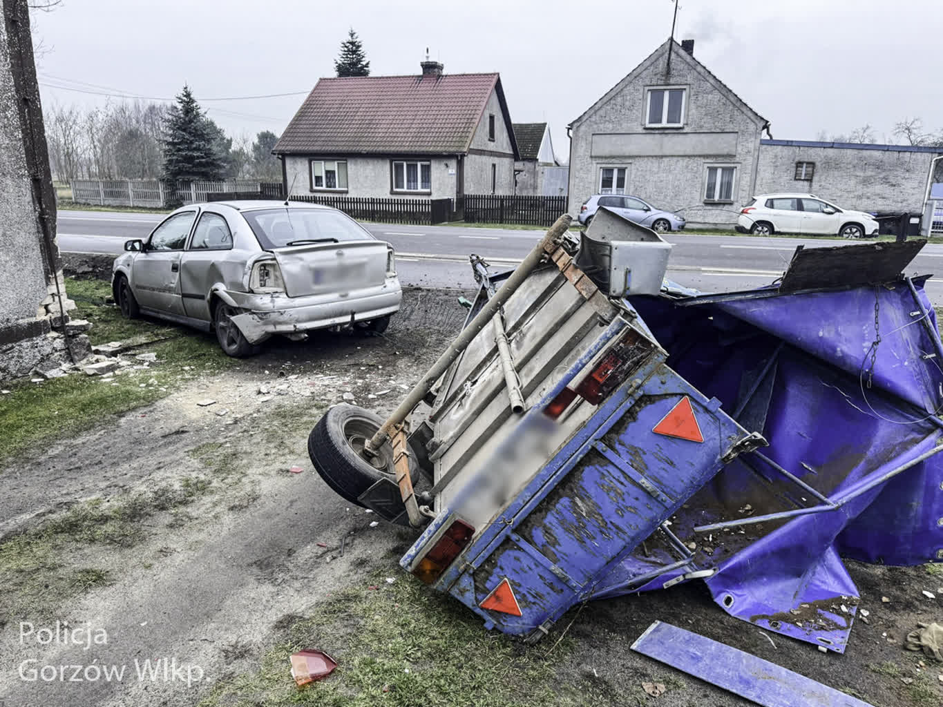 Wjechał autem w budynek. Miał prawie dwa promile Radio Zachód - Lubuskie