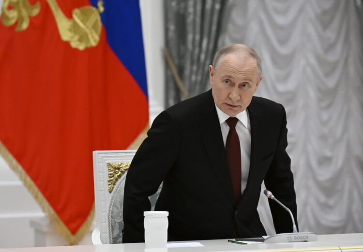 Władimir Putin, rosyjski dyktator (PAP/EPA/ALEXANDER NEMENOV / AFP / POOL)