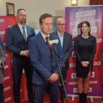 Kongres lubuskiej Nowej Lewicy w Zielonej Górze - konferencja prasowa (fot. Piotr Bakselerowicz)