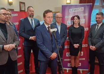 Tomasz Nesterowicz szefem Nowej Lewicy w Lubuskiem 15 Kongres lubuskiej Nowej Lewicy w Zielonej Górze - konferencja prasowa (fot. Piotr Bakselerowicz)