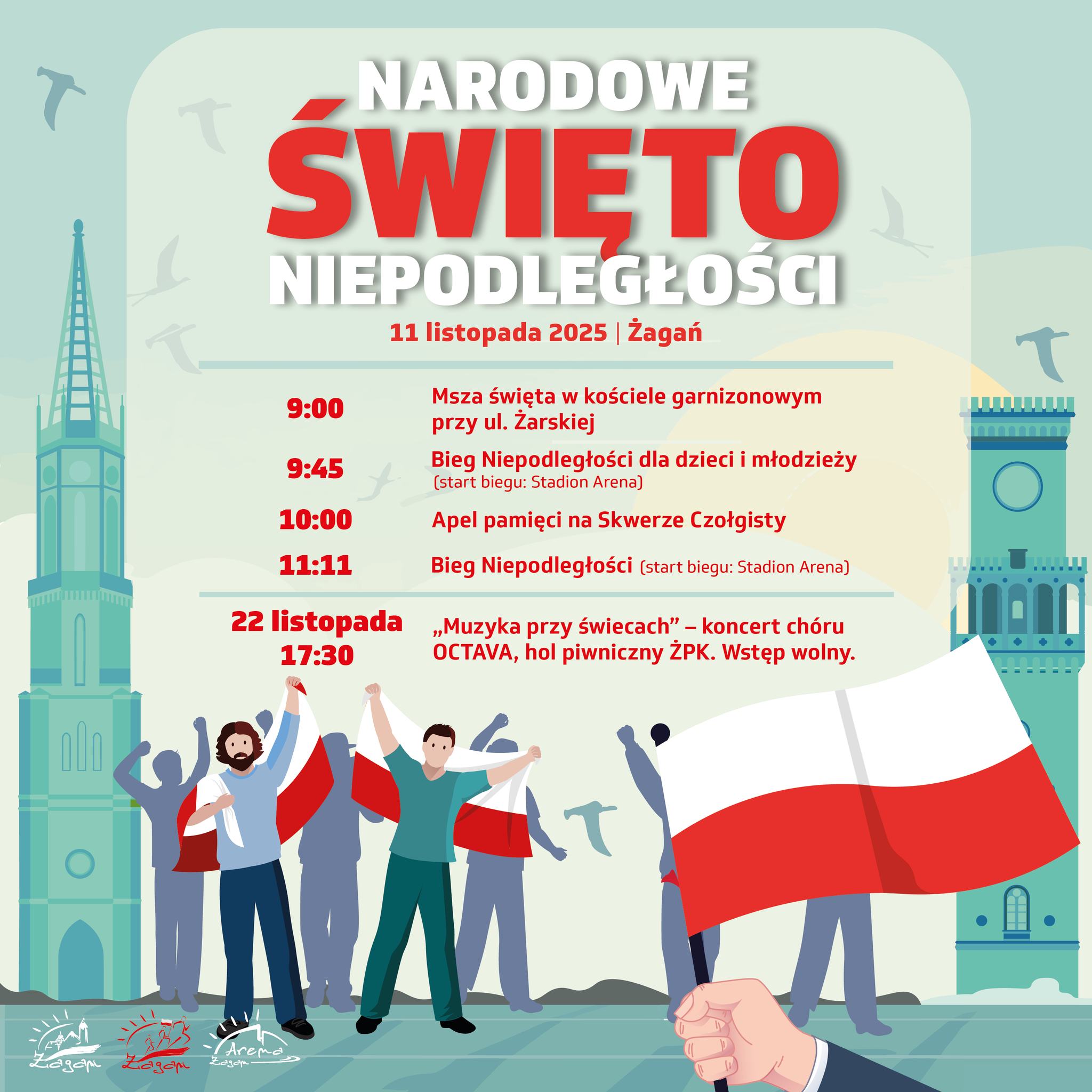 Żagańskie obchody Narodowego Święta Niepodległości Radio Zachód - Lubuskie