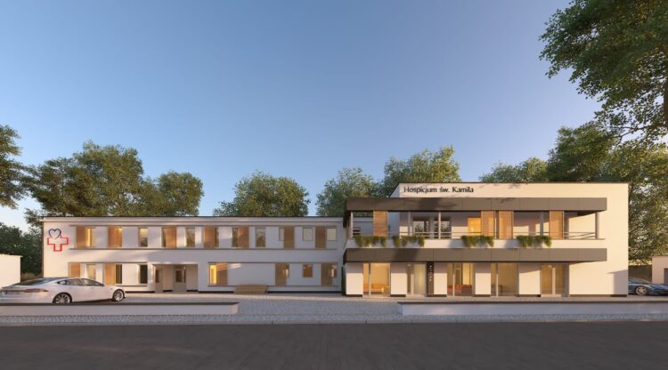 Pną się mury rozbudowywanego hospicjum Radio Zachód - Lubuskie