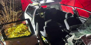 Śmiertelny wypadek w Kurowie. Fot. PAP/KP PSP Wejherowo