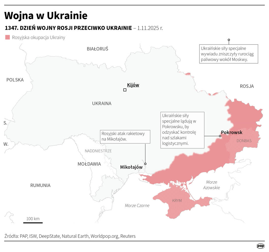 Siły specjalne Ukrainy zniszczyły istotny rurociąg wokół Moskwy