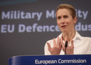 Kaja Kallas, szefowa unijnej dyplomacji (PAP/EPA/OLIVIER HOSLET)