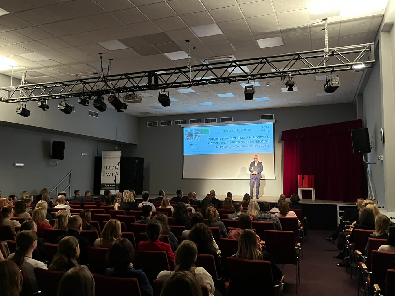 Podsumowanie roku jubileuszowego biblioteki Norwida Radio Zachód - Lubuskie