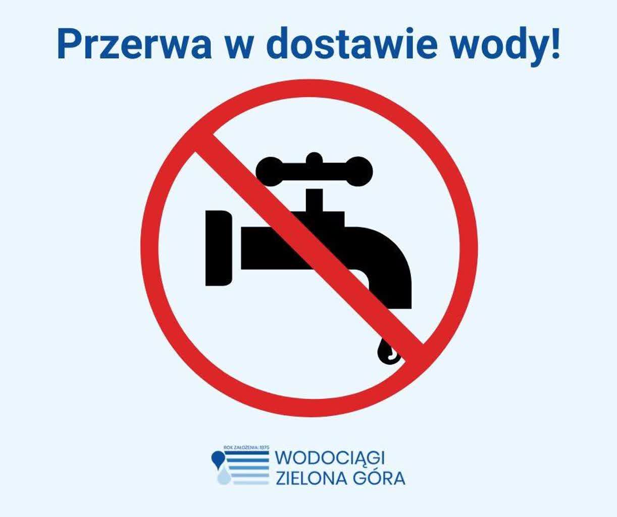 Brak wody w centrum Zielonej Góry