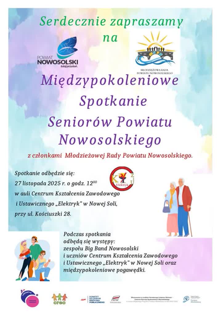 Spotkanie seniorów z młodzieżą w Nowej Soli