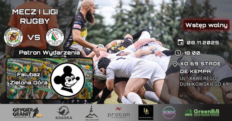 plakat meczowy: Facebook/Wataha Rugby Club Zielona Góra