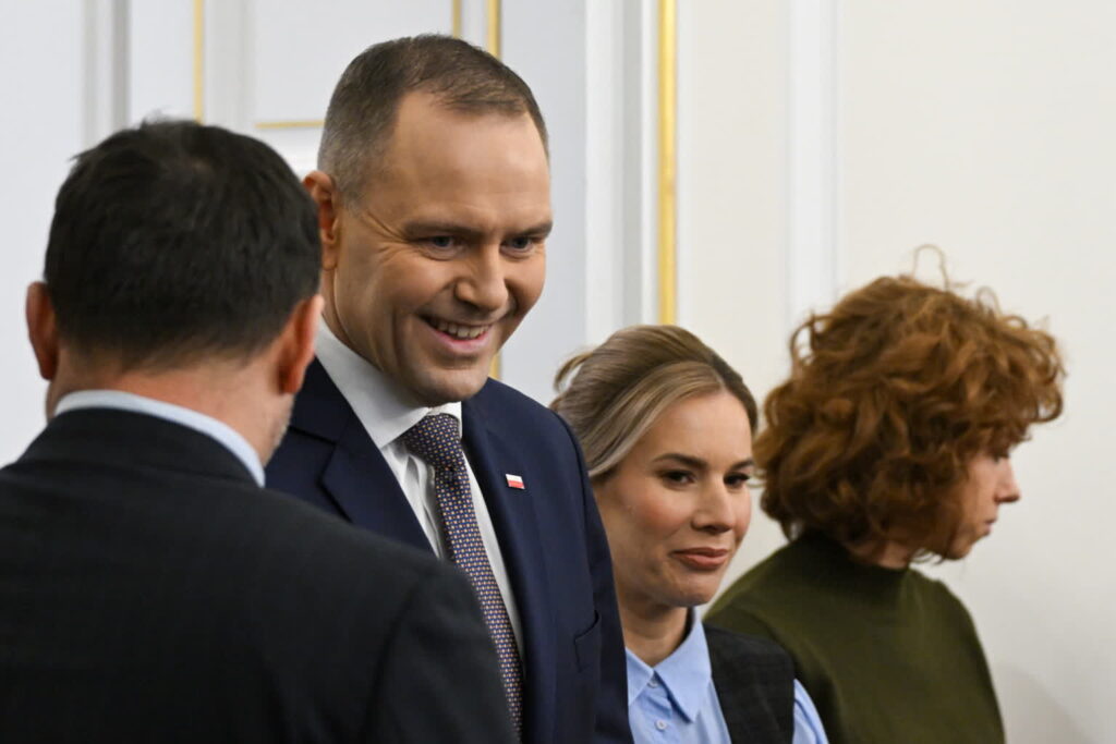 Szejna i Kolarski o konflikcie na linii prezydent - premier Karol Nawrocki z żoną Martą (PAP/Radek Pietruszka)