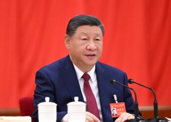 Przywódca Chin Xi Jinping. Fot. PAP/EPA/XINHUA / Ding Haitao