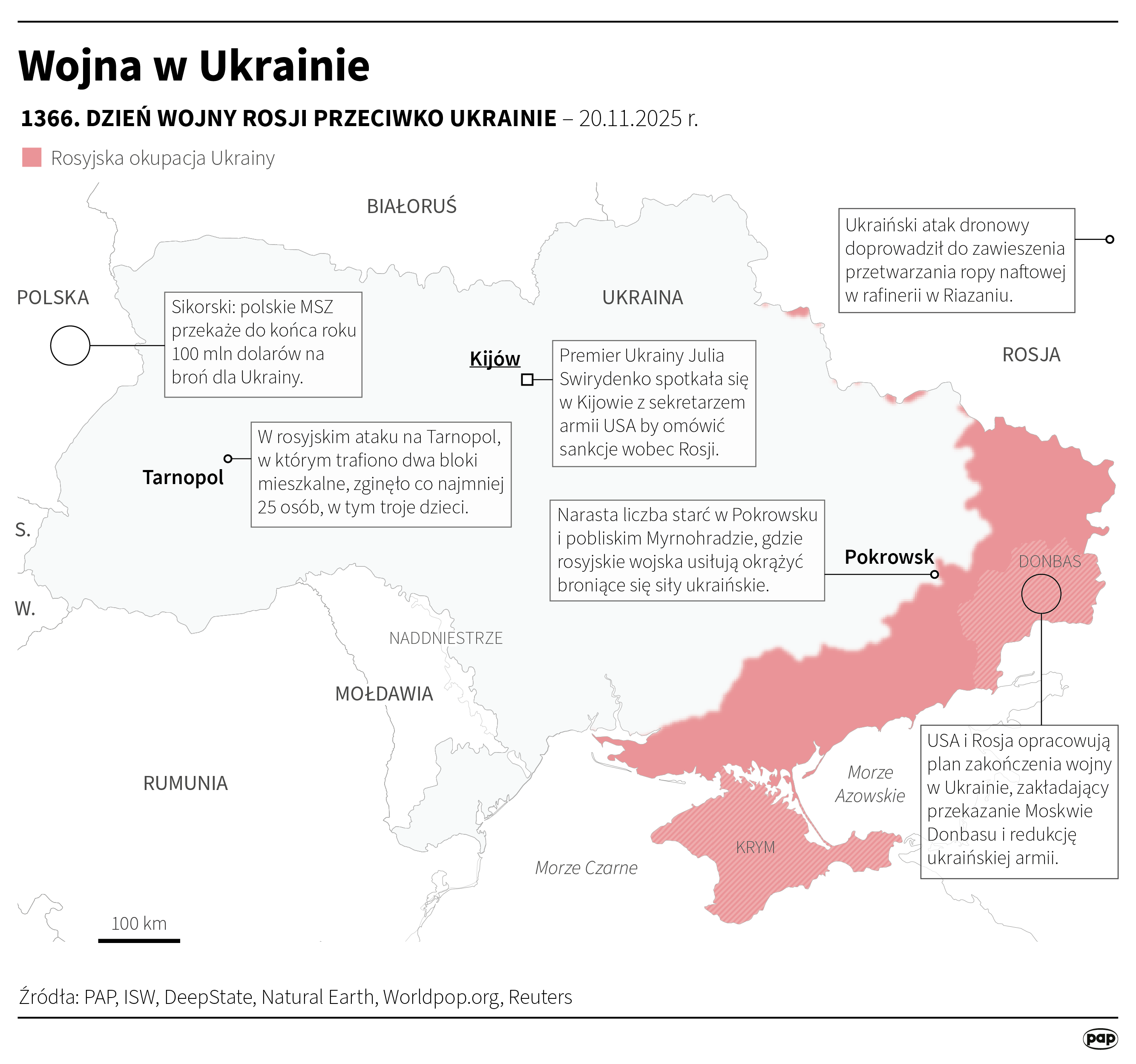 Plan pokojowy USA dla Ukrainy. Media ujawniły wszystkie punkty. Jeden z zapisów dotyczy Polski