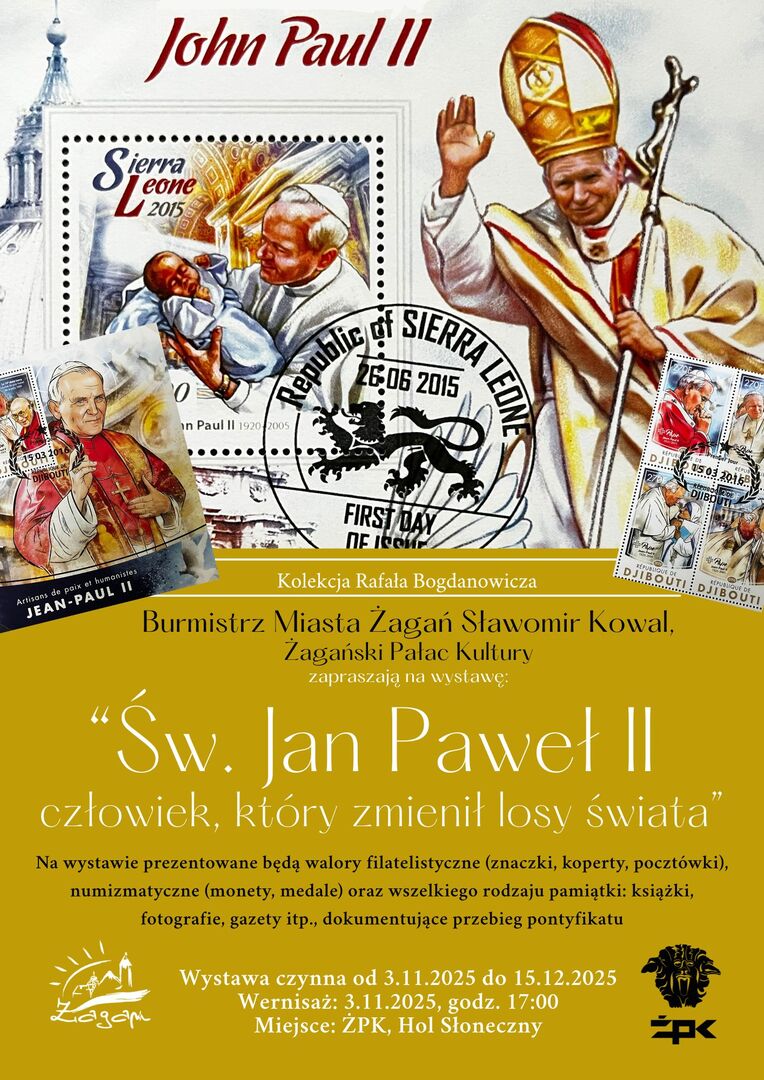 Żagań zaprasza na wernisaż wystawy poświęconej papieżowi Radio Zachód - Lubuskie