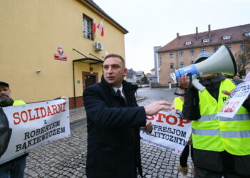 Końcowe przesłuchanie Roberta Bąkiewicza w gorzowskiej prokuraturze 11 Robert Bąkiewicz. Fot. PAP/Lech Muszyński
