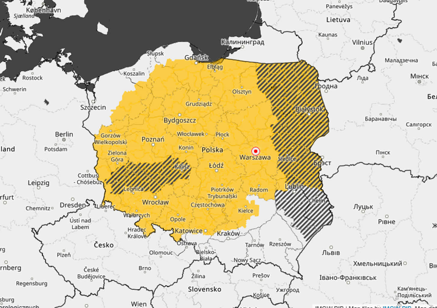„Szklanka” na drogach. Są nowe ostrzeżenia IMGW