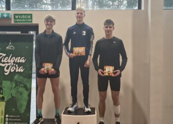 Od lewej: Hubert Jasek, Dawid Barański oraz Mateusz Posmyk (fot. Jakub Lesiński)