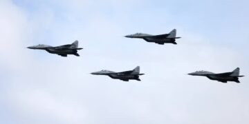 Myśliwce MiG-29. Fot. PAP/EPA/ANDREJ CUKIC