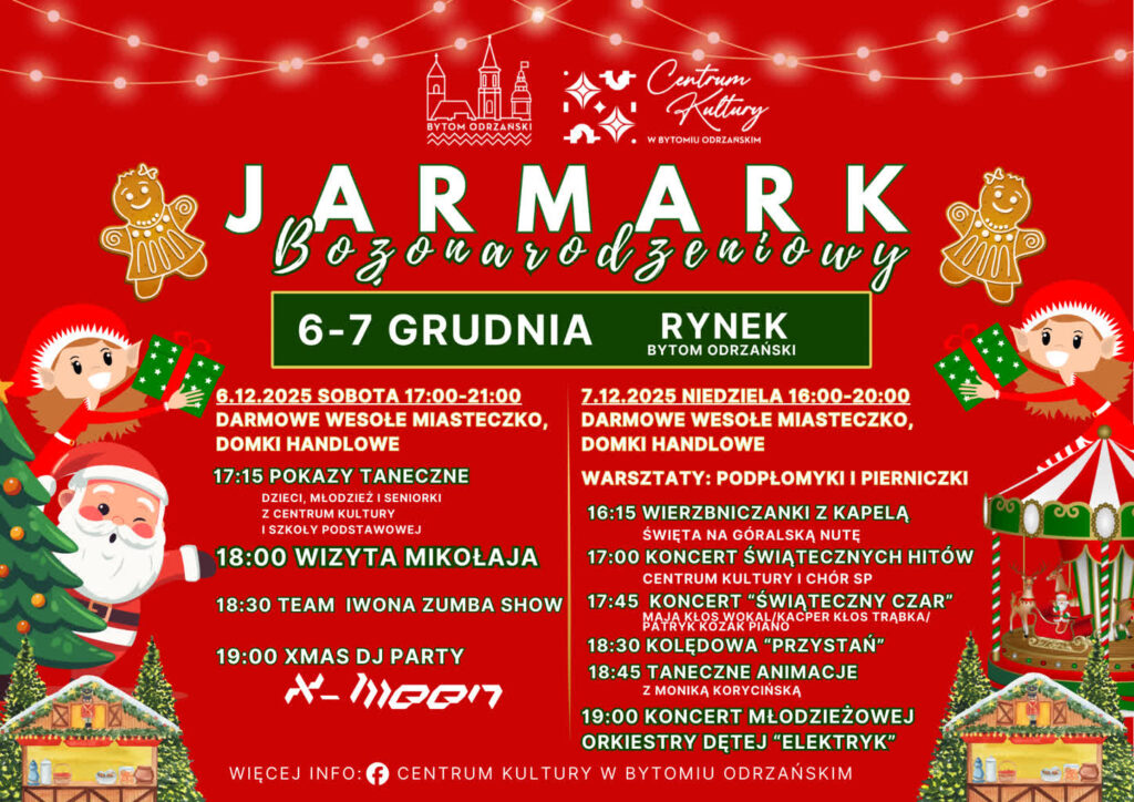 Jarmark Bożonarodzeniowy na bytomskim rynku 1 Jarmark w Bytomiu Odrzańskim