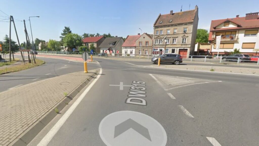 Przebudowa jednego ze skrzyżowań w Nowej Soli 1 Skrzyżowanie ulic w Nowej Soli