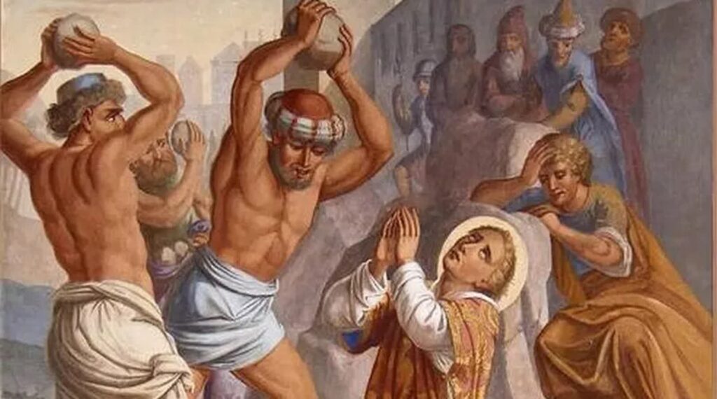 Fresk "Kamienowanie św. Szczepana". Stefan Subic. Fot. Wikipedia