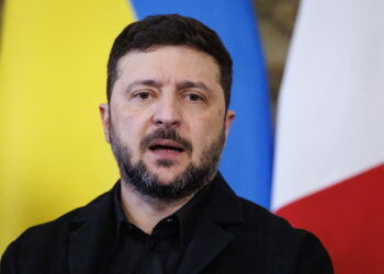 Ukraina - sytuacja wokół Pokrowska i Myrnohradu 12 Wołodymyr Zełenski (PAP/EPA/TOLGA AKMEN / POOL)