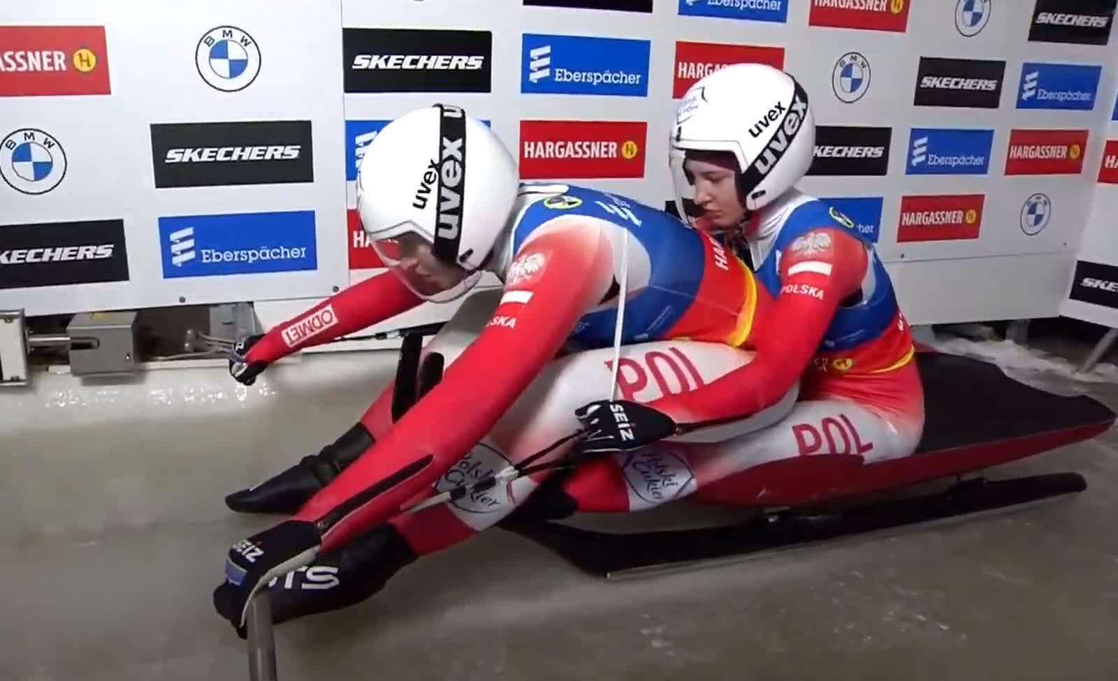 9 miejsce saneczkarek z Nowin Wielkich