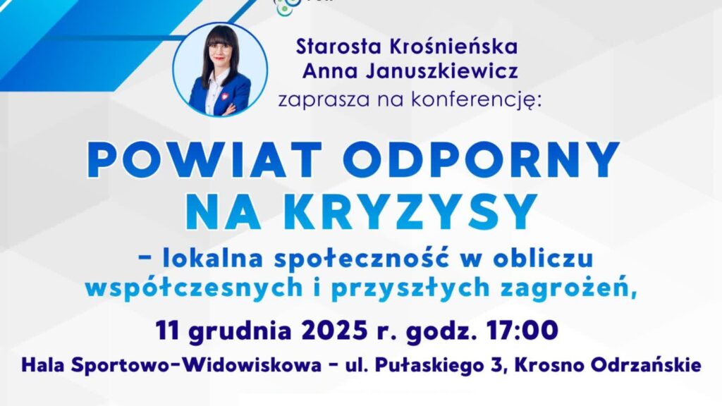 Konferencja o bezpieczeństwie w powiecie krośnieńskim 4 graf. organizator