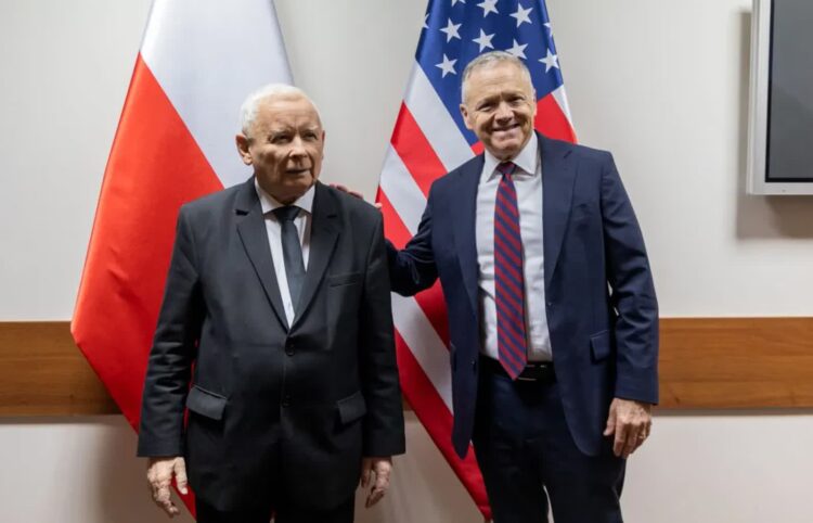 Ambasador USA spotkał się z prezesem PiS Jarosławem Kaczyńskim 9 Fot. X/@USAmbPoland