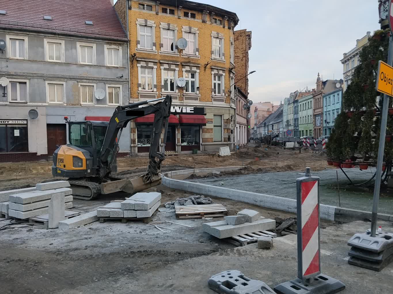 Roboty przy Kopernika w Lubsku