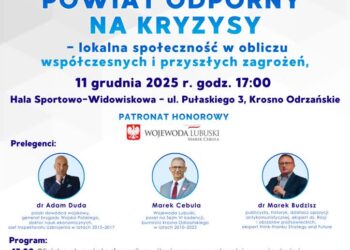 Konferencja o bezpieczeństwie w powiecie krośnieńskim 12 graf. organizator
