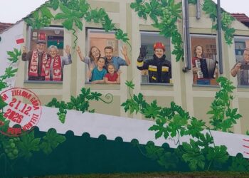 Odsłonięcie muralu przy ul. Licealnej Radio Zachód - Lubuskie