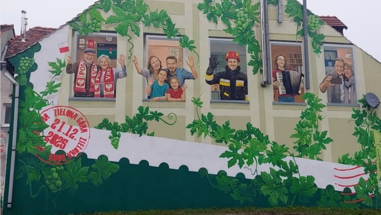 Odsłonięcie muralu przy ul. Licealnej Radio Zachód - Lubuskie