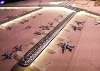 Decyzja lokalizacyjna CPK. Jest ważny ruch wojewody mazowieckiego 22 Prezentacja koncepcji architektonicznej terminala lotniska CPK. Fot. PAP/Paweł Supernak