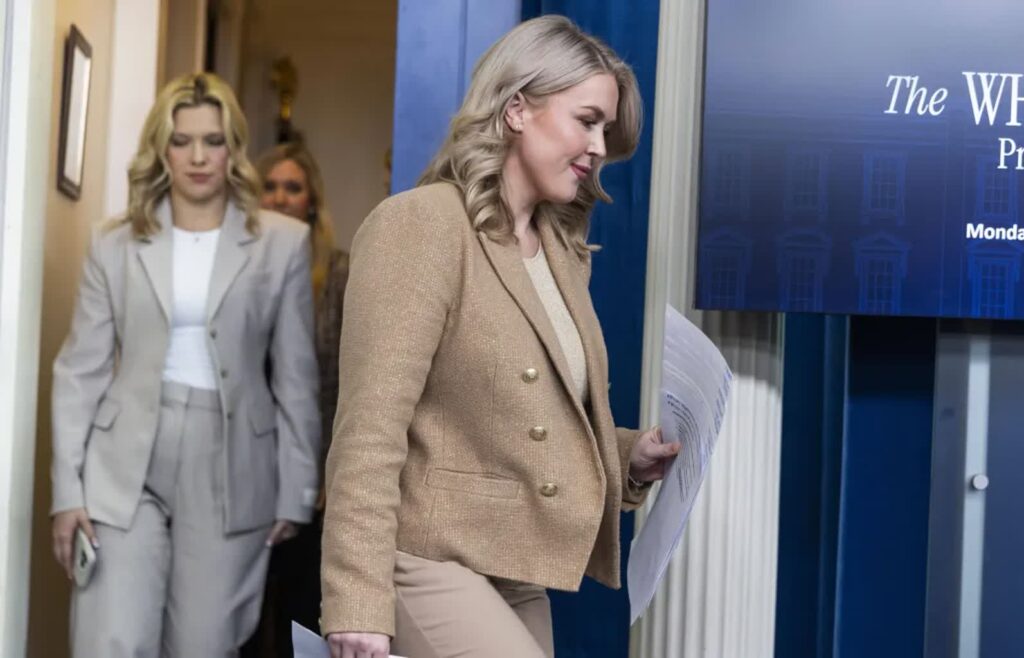 Rzeczniczka Białego Domu Karoline Leavitt Fot. PAP/EPA/JIM LO SCALZO