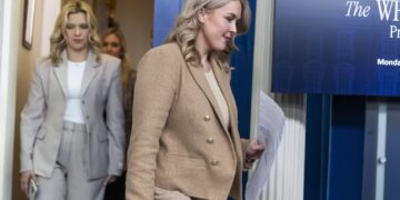 Rzeczniczka Białego Domu Karoline Leavitt Fot. PAP/EPA/JIM LO SCALZO