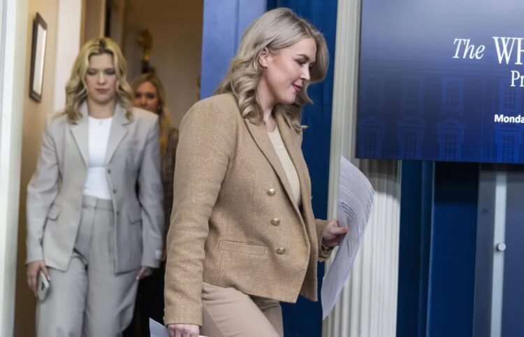 Rzeczniczka Białego Domu Karoline Leavitt Fot. PAP/EPA/JIM LO SCALZO