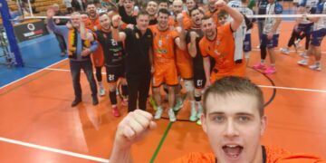 Sobieski wygrał pięciosetowy bój w Radomsku i już szykuje się na podjęcie lidera fot. Facebook/BS ŻAGAŃ WKS Sobieski Żagań