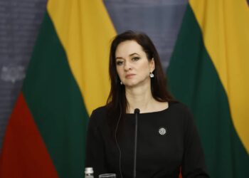 Inga Ruginiene Fot. PAP/EPA/TOMS KALNINS